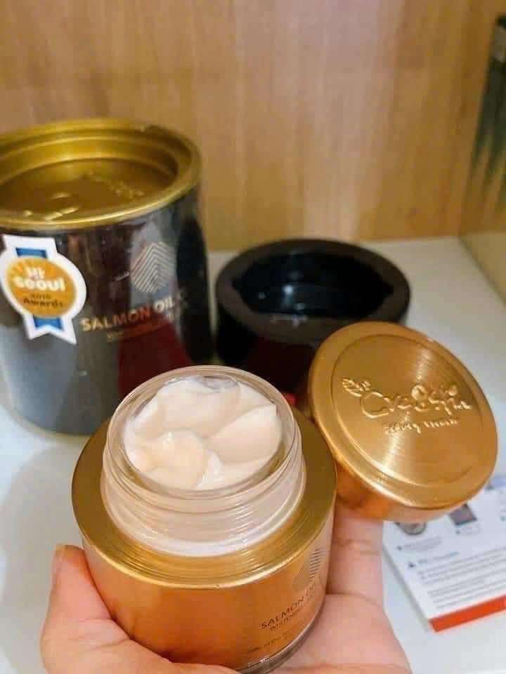 Review Kem cá hồi Salmon Oil Cream Webtretho