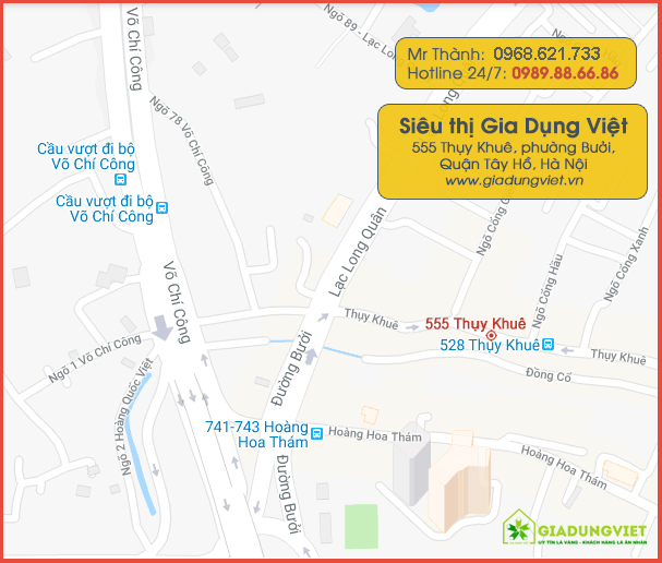 Địa chỉ map showroom Gia Dụng Việt